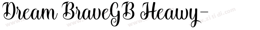 Dream BraveGB Heawy字体转换